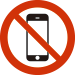 電子機器使用禁止