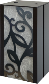 植物柄1(アルミ抜き加工+和紙風アクリル)