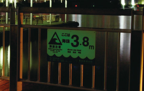 蓄光機能(夜間)